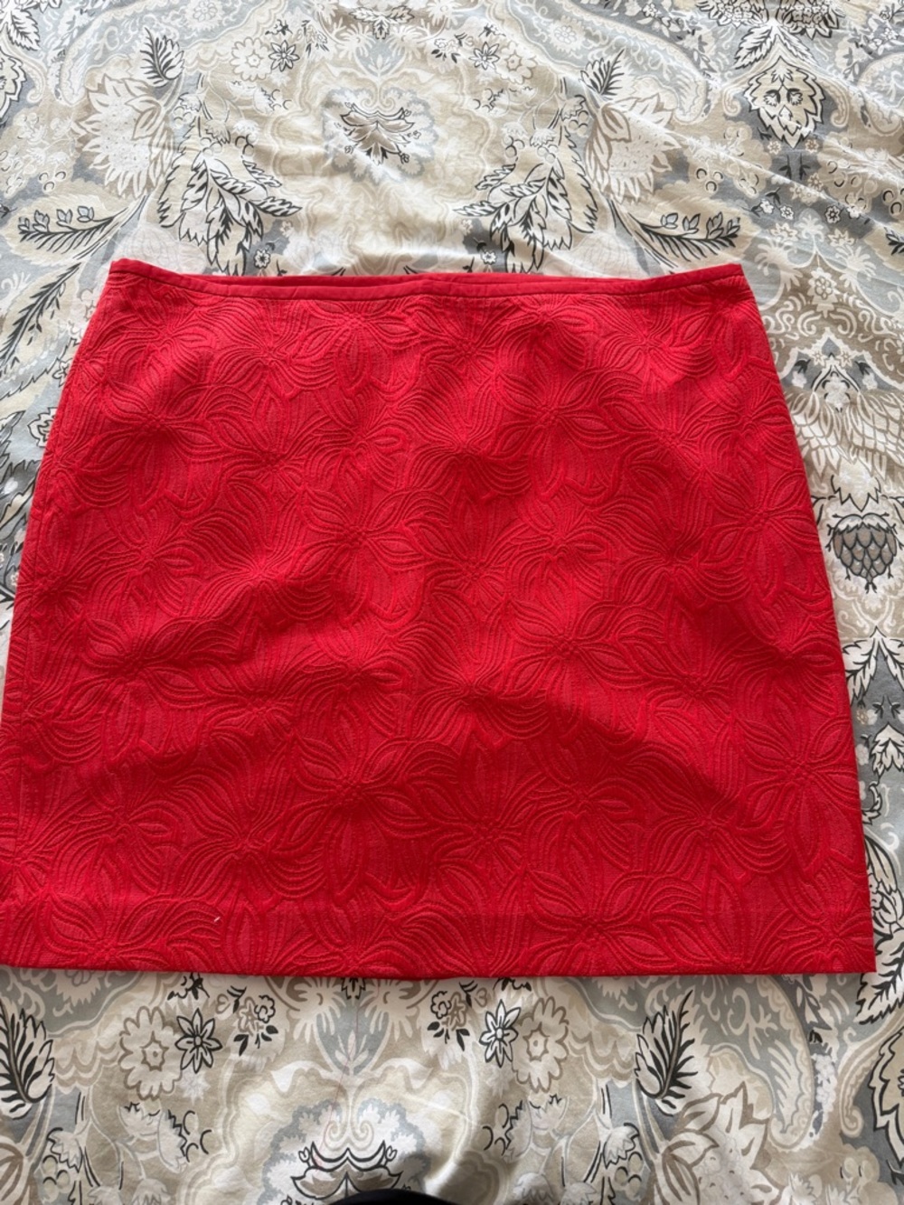 Eloquii Coral Textured Mini Skirt NWT